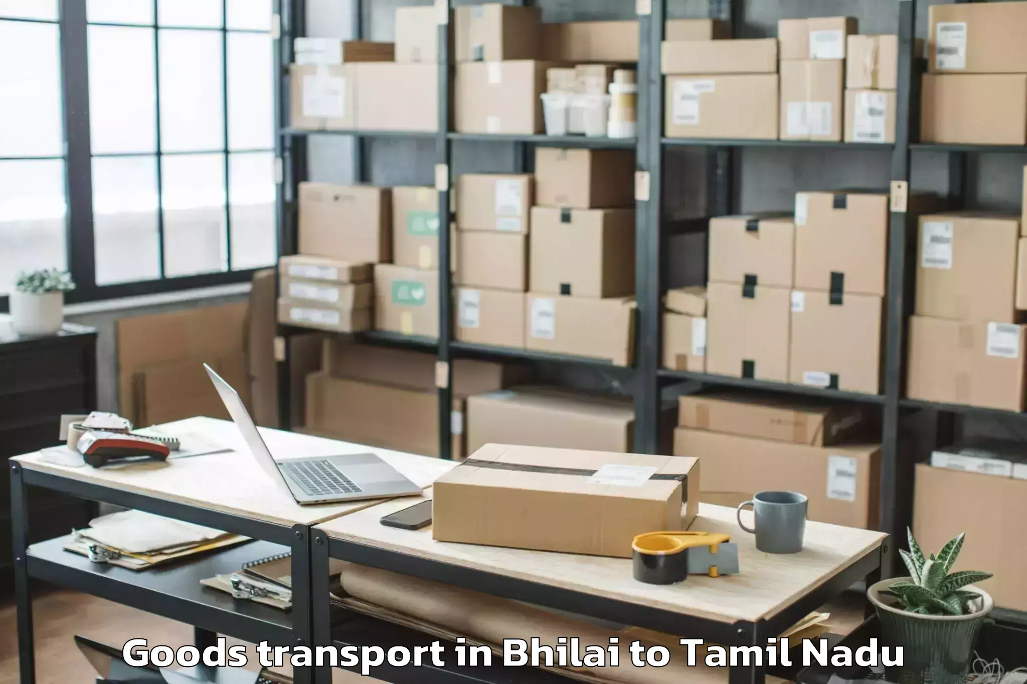 Easy Bhilai to Viluppuram Goods Transport Booking